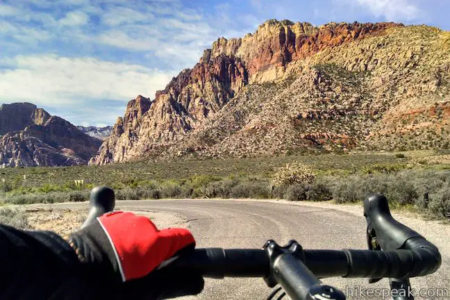 Ride or drive this picturesque road to hit up highlights throughout Red Rock Canyon.
